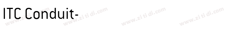 ITC Conduit字体转换